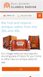 Mobile Screenshot of paulsandersclassicradios.com